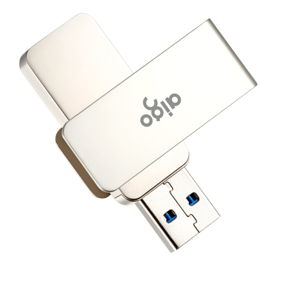 爱国者 32GB USB3.0 U盘 U330金属旋转系列 银色