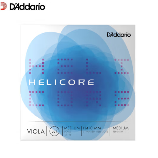 达达里奥(D’Addario)H410MM美国进口中提琴弦 海力克高碳钢提琴套弦 中等张力4/4
