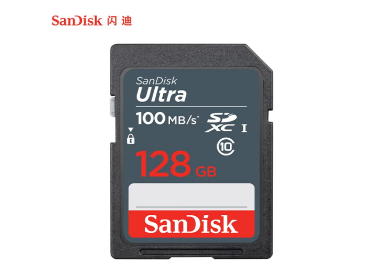 闪迪(SanDisk)128GB SD存储卡 C10 至尊高速版 读速80MB/s 写速10MB/s 耐冷耐热 防水抗冲击 SDSDUNB-128G-ZN3IN